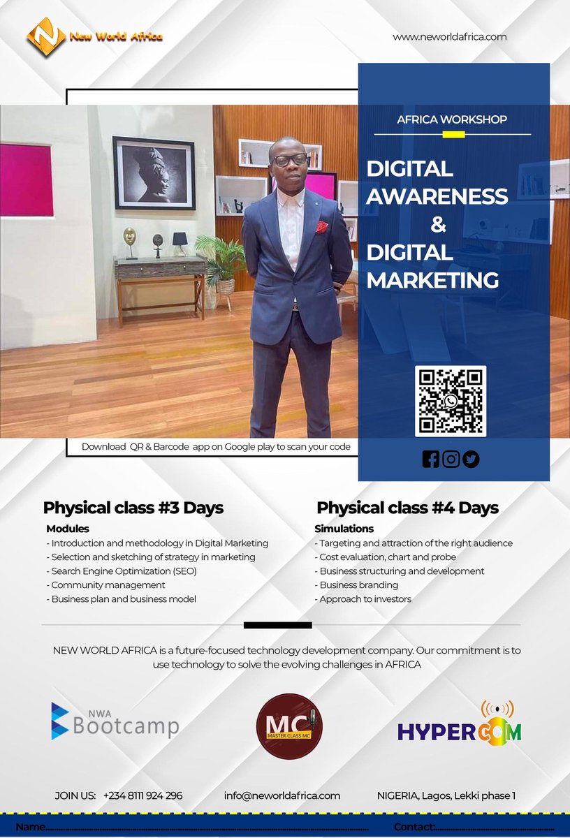BootcampNwa's tweet photo. https://t.co/HIw2UhlNTG…
Bootcamp2023 from August 21st 
Register Now

#Bootcamp2023 #Lagos #Ikeja #Warri #Abuja #freelancing  #dronetechnology #IOT  #digitalmarketing  #Africa #Africans #2023trends #Messi #GOAT𓃵 #BBNaijaAllStars #BBNaija #ElonMusk #Messi #Ronaldo #100DaysOfCode https://t.co/PUUI0c03TC