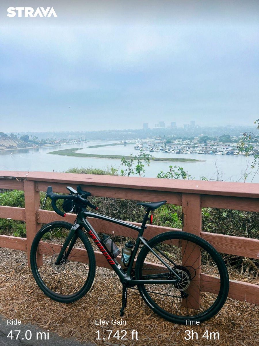 A month a half into cycling and my crazy ass woke up today and decided to ride 47mi for my 47th birthday. This past year has been full of days I’ve challenged myself to levels of fitness I’ve never pursued and it’s been an amazing journey that I will look to continue.