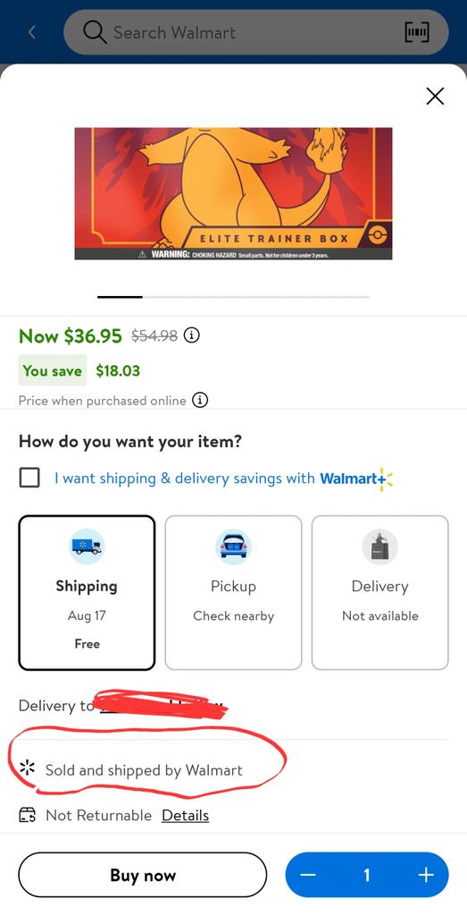 BryanFlanigan's tweet photo. @IAmSnuf @DisTrackers Sold and shipped by Walmart for me 🤷‍♂️ https://t.co/YfdKK1I5fE