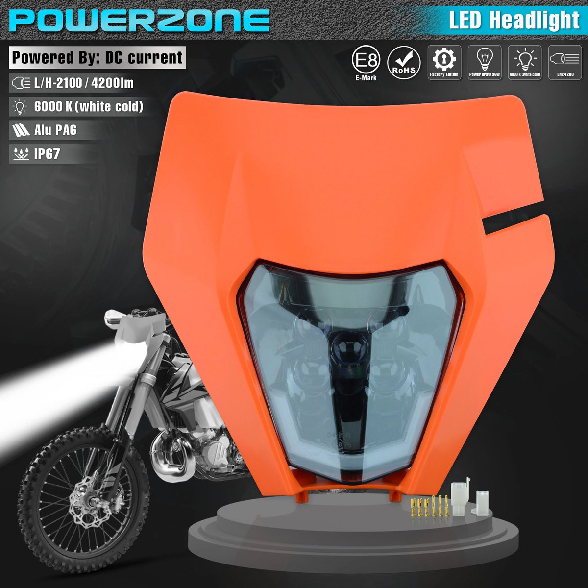 Yan_B38's tweet image. I recommend this PowerZone Motorcycle Headlight with excellent lightning effect, Crening for Supermoto KTM, EXC, SXF, MX Dirt Bike, Enduro. free delivery; s.click.aliexpress.com/e/_DBmdTiP #PowerZone #ledheadlight #motorcycle #creningforsupermoto #KTM #EXC #SFX #MXdirtbike #lighteffect