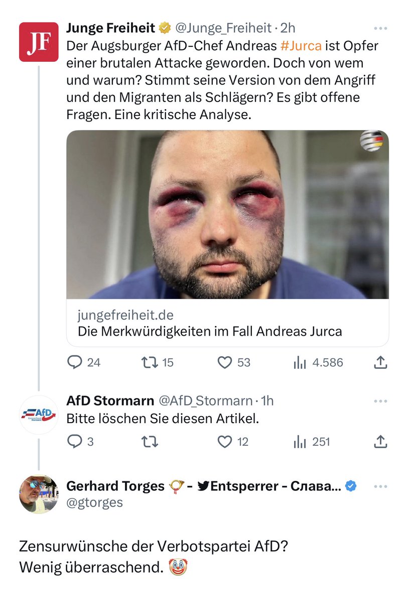 PhilippBottcher's tweet photo. @CBreu_AfD Kümmert euch erstmal um eure eigene Propaganda-Maschine, ihr Lappen. 😂 https://t.co/IHCdBlksDo