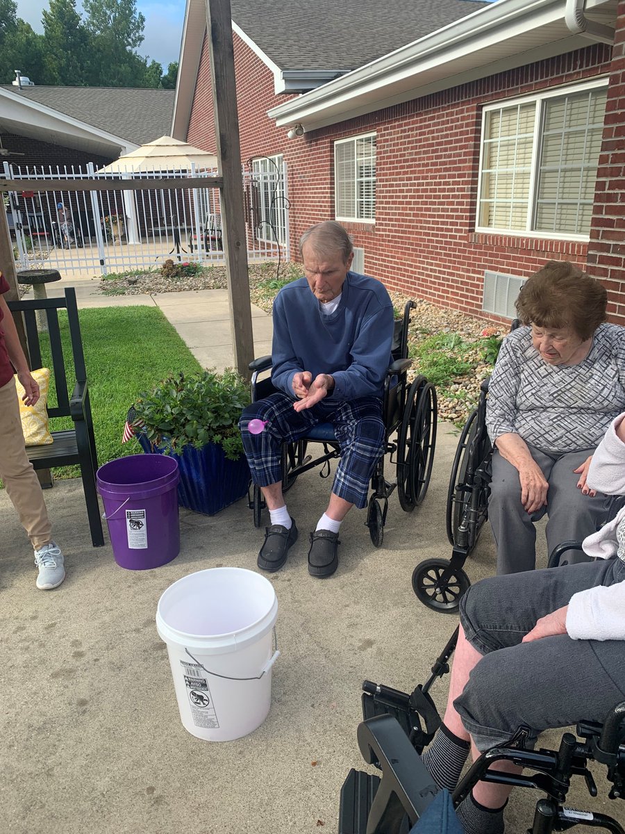 Legacy made a splash with water balloon tossing! #bff #dailyrhythms