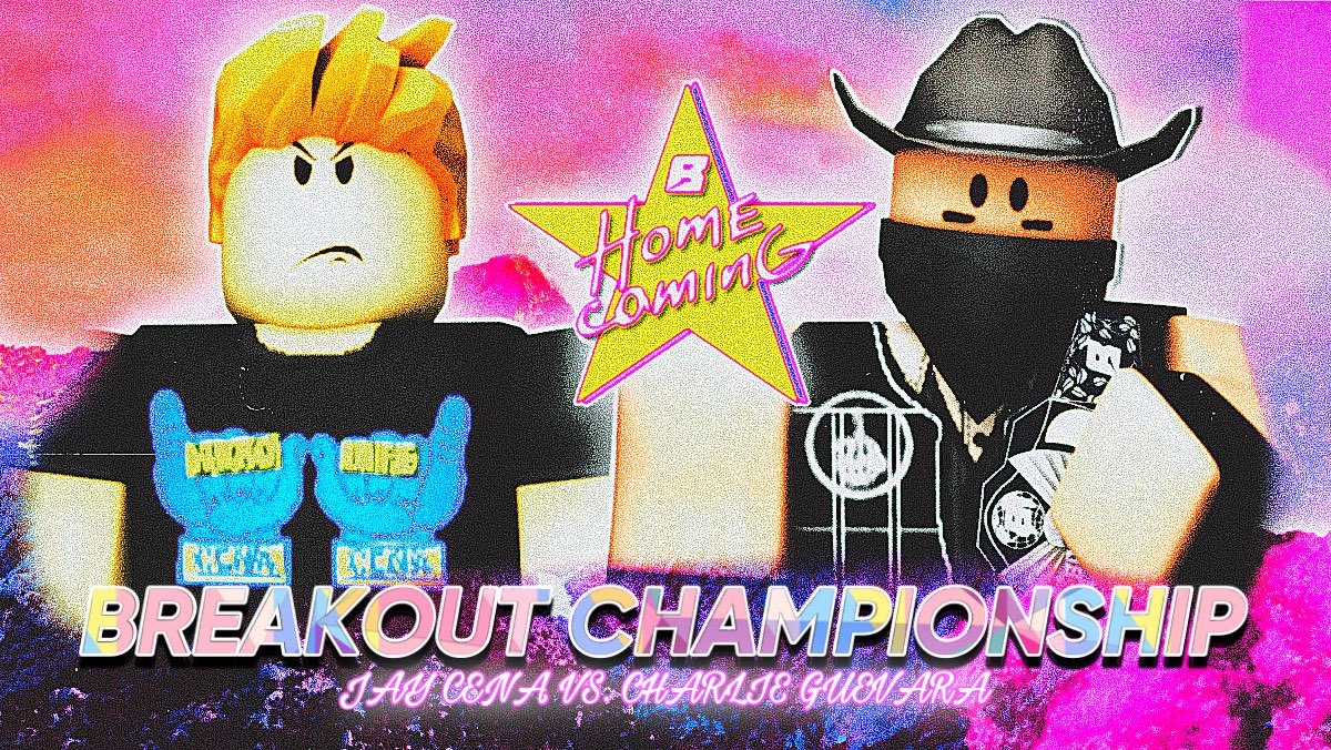 RRWBreakoutt's tweet photo. #BreakoutHomecoming | TONIGHT | 4:30PM EST

@CharlieRRW looks to prove how he isn't the underdog TONIGHT against @rblxcole for the Breakout World Championship. 

PROMO PACKAGE: https://t.co/j99cw3ycZe https://t.co/OOZdkX2wSt