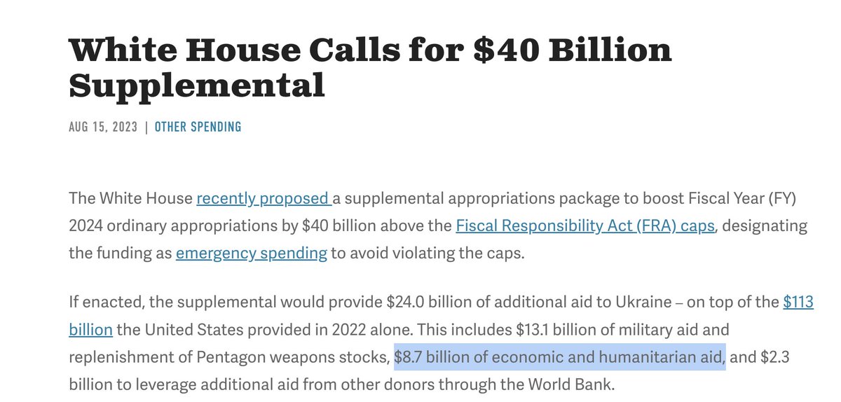 brad_polumbo's tweet photo. The White House is currently lobbying for an additional $8.7 billion in humanitarian aid to Ukraine... while giving Hawaiians who lost everything $700 each for a total in the millions. 

Just bizarre political and policy priorities. https://t.co/fmVkBEl4cB
