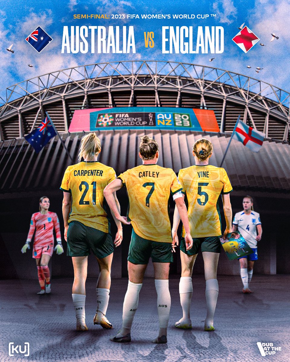 keepupau's tweet photo. Tonight, @TheMatildas make 𝐇𝐈𝐒𝐓𝐎𝐑𝐘 🇦🇺🙌

For the first time ever, Australia will play in a World Cup semi-final.

Standing in their way for a spot in the decider - the old enemy, England.

Standing behind them - 75,000+ adoring fans at Stadium Australia and a whole nation watching from live sites and their living rooms.

𝐁𝐑𝐈𝐍𝐆 𝐈𝐓 𝐎𝐍 💚💛

#FIFAWWC #DubAtTheCup