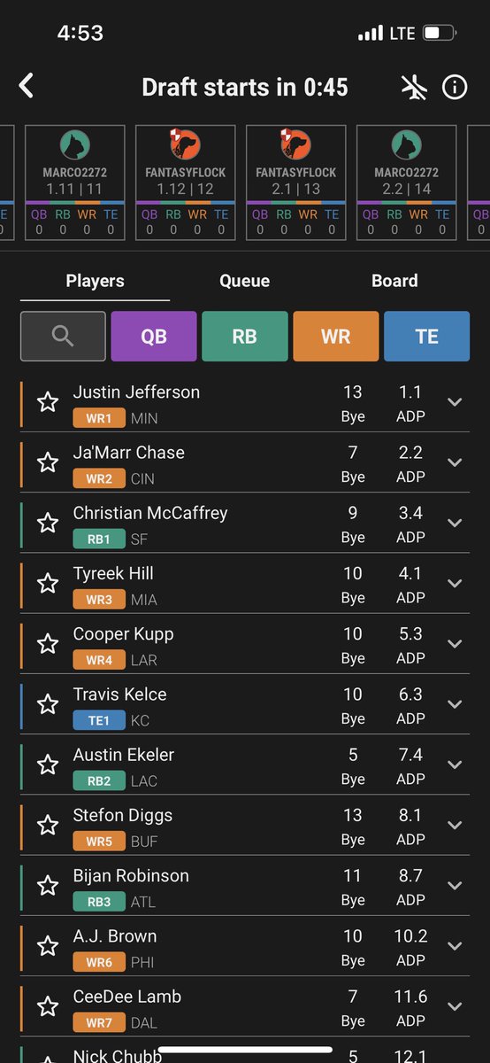 Alohnee's tweet image. I DID IT, GOT IN A DRAFT WITH YOU OFF STREAM @MasonDoddFFN @FlockFantasy