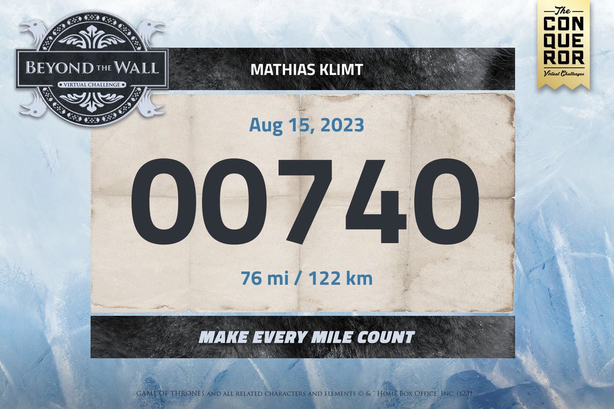 Matze316's tweet image. Lets go #GameOfThrones #VirtualChallenge #RunForWesteros