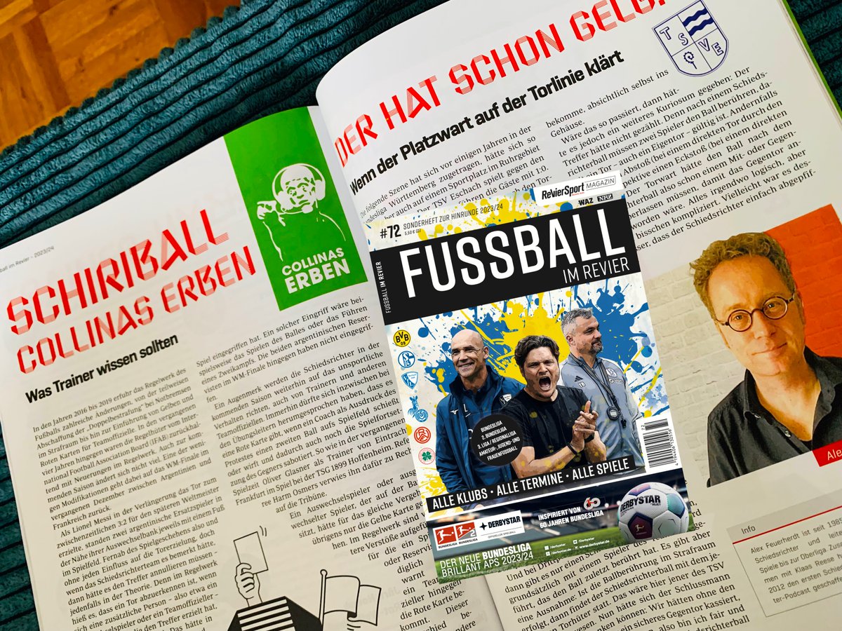 ScudettoBenRedelings (@scudetto) on Twitter photo Ich freue mich riesig, dass <a href="/LizasWelt/">Alex Feuerherdt</a> von <a href="/CollinasErben/">Collinas Erben</a> mit zwei Texten im neuen <a href="/RevierSport/">RevierSport</a> Sonderheft zur Hinrunde 2023/24 mit dabei ist! 👍⚽️ Infos: reviersport.de/sonderheft/fir… Ich freue mich riesig, dass <a href="/LizasWelt/">Alex Feuerherdt</a> von <a href="/CollinasErben/">Collinas Erben</a> mit zwei Texten im neuen <a href="/RevierSport/">RevierSport</a> Sonderheft zur Hinrunde 2023/24 mit dabei ist! 👍⚽️ Infos: reviersport.de/sonderheft/fir…