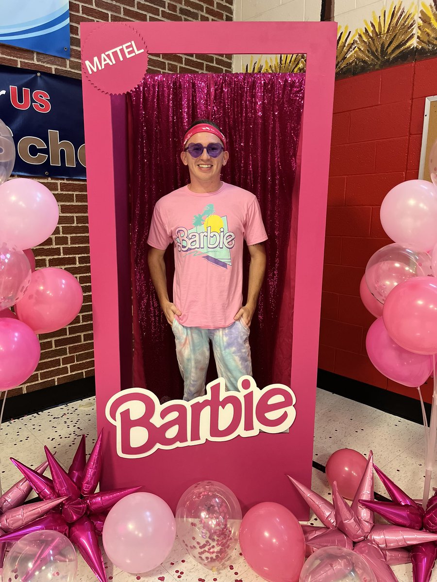MrLeviSmith's tweet photo. @lufflions had a @Barbie theme welcome back celebration. We are so excited for another school year to start! #isdstrong https://t.co/v4eaAIR8s2