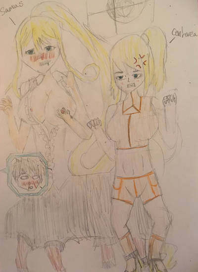 JadeSpecter's tweet image. Samus and Centorea Body Swap :
after the swap they both decide to live with Kimihito and go about they're daily lives