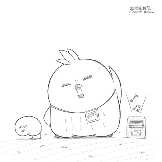 ラクガキおじさんの朝は早い。

おはラジオ体操。 