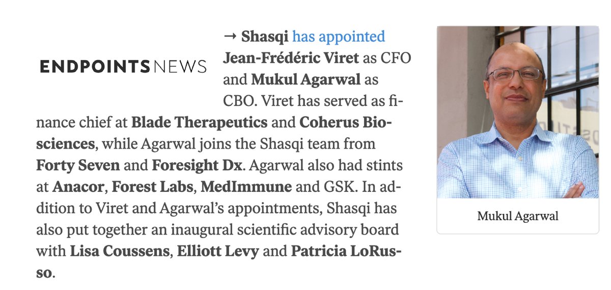 shasqi's tweet photo. ICYMI - Last week we announced the expansion of the Shasqi team, with CBO and CFO hires, and an inaugural Scientific Advisory Board 🎉
https://t.co/UOLOHdeeXY
#whenitclicks #clickchemistry #clickwithShasqi https://t.co/x8lQpikVnW