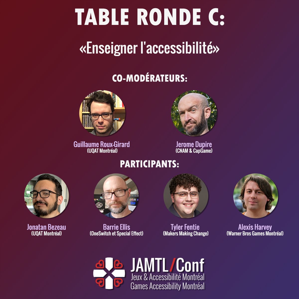 Jeux & Accessibilité MTL / Game Accessibility MTL tweet media