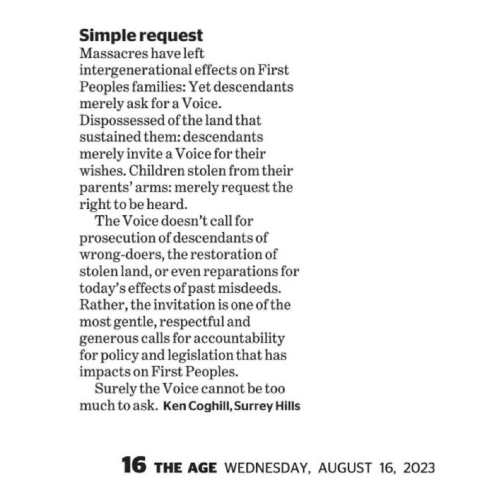 It’s such a pleasure and an honour to listen to your constituents.