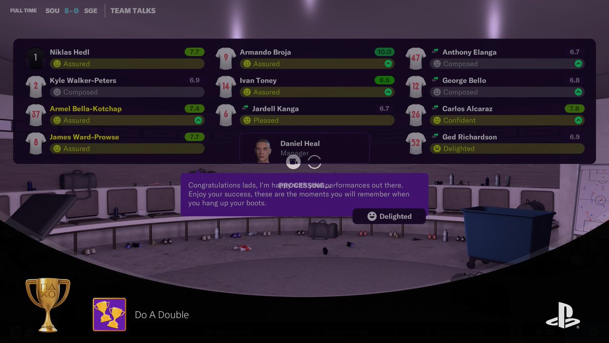 daniel_heal's tweet photo. Football Manager 2023 Console Edition
Do A Double (GOLD)
#PlayStationTrophy #PS5Share, #FootballManager2023ConsoleEdition https://t.co/Mf49WmmwPt