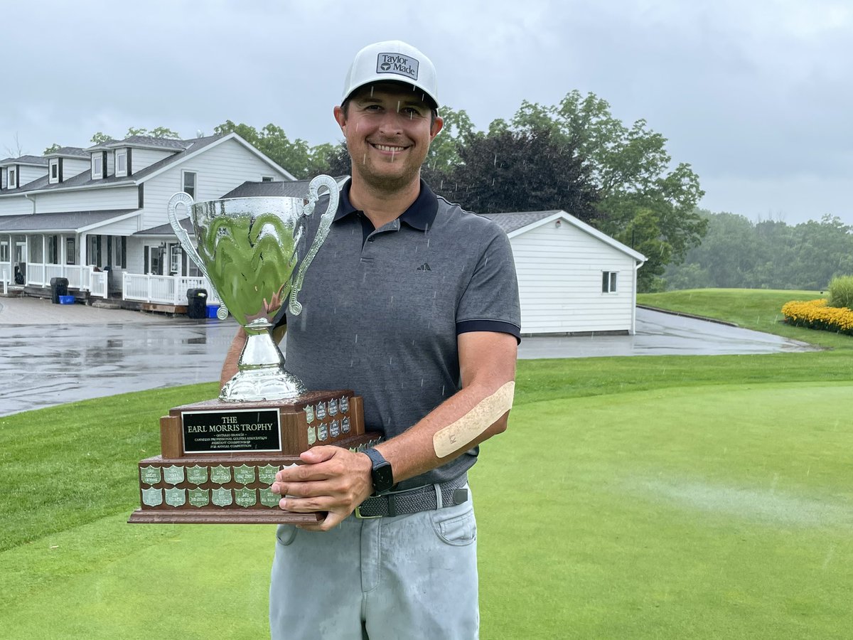 Congratulations to Victor Ciesielski for winning the Assistants’ Championship at Grand Niagara Golf Club, his second win ofthis tournament in the last three years. Well played Pro! 
#PGAProud