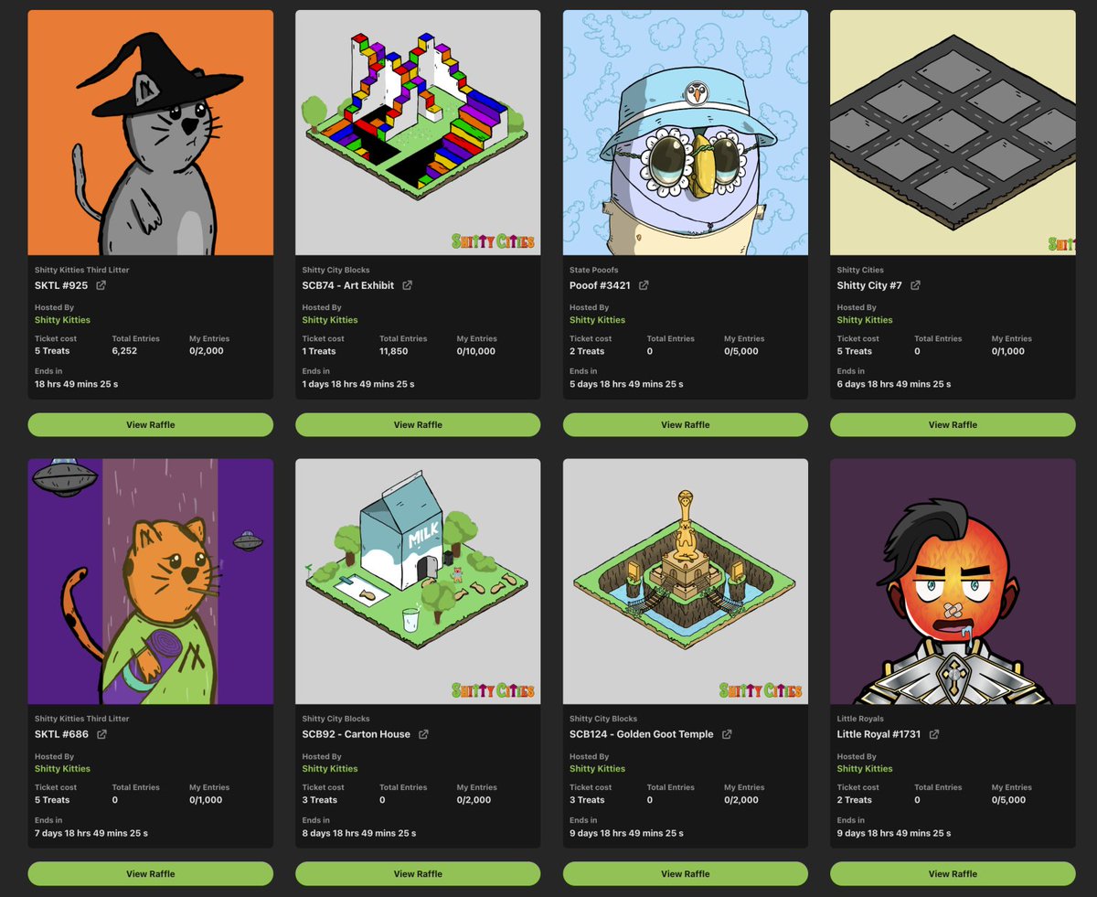 ShittyKitties_'s tweet photo. Bunch of new #ShittyRaffles up on the site!! π» Check 'em out! #AlgorandNFTs #Algorand $ALGO https://t.co/kYLzSC4z8Z