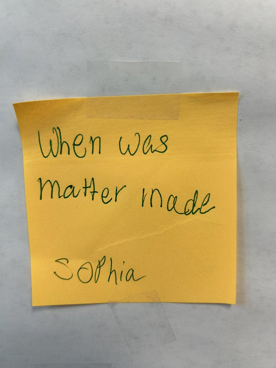 HarrisHES's tweet photo. @HicksElementary 5th graders added WONDERful questions today on their WONDER Wall. Here’s a peek at what goes on in the minds of our fifth graders while exploring changes in states of matter… @LISDScience https://t.co/L9BqVYj42C
