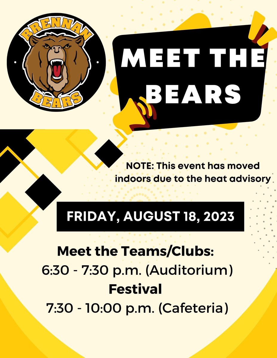 Bear Families: please note that this event has moved indoors due to the heat advisory.  We can’t wait to see you on Friday!