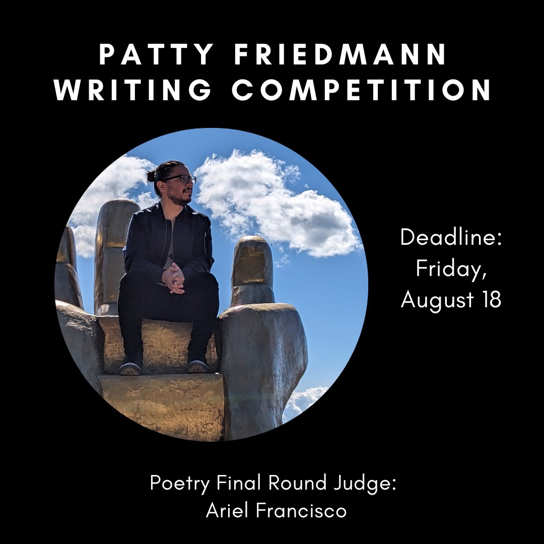 WordsandMusicNO's tweet photo. ATTENTION WRITERS!
The deadline for the Patty Friedmann Writing Compeition, held in partnership with @PeauxReview, has been extended to Fri, Aug 18! Categories: Short story; Creative nonfiction; Poetry; Public High School; Beyond the Bars. Full guidelines: https://t.co/Kg0tlgQOx5 https://t.co/rj07rdqDB0