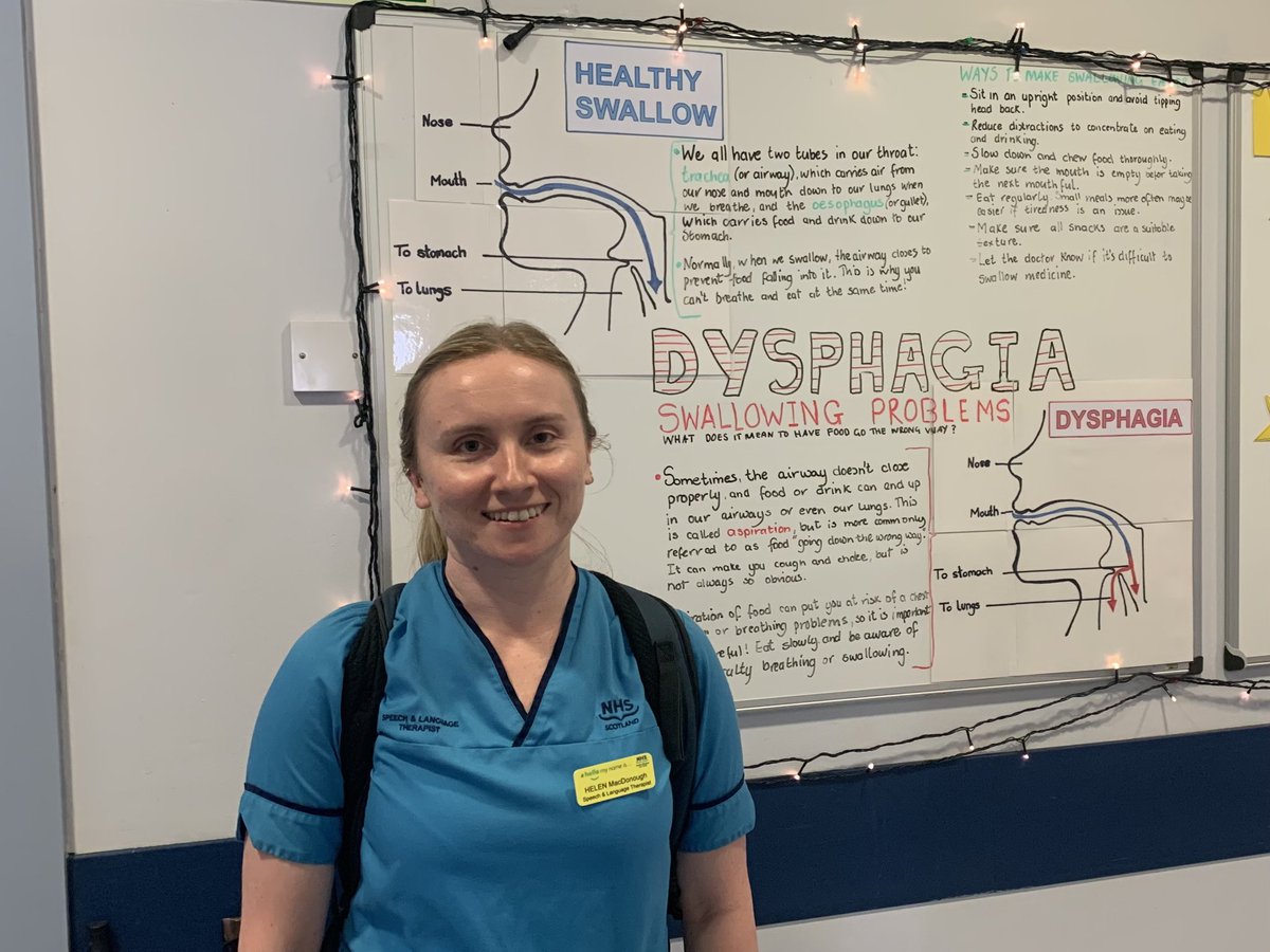 angmoarfraser's tweet photo. Helen and Roz sharing information and advice on dysphagia with staff on the stroke ward GRI - great work! @aileen_mcentee @McGee0915 @sineadoxley https://t.co/eRc9ew70G1