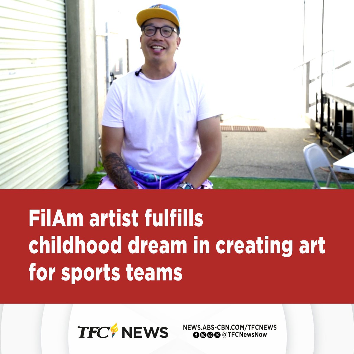 A Filipino-American artist from San Francisco is living his dream by creating art for the sports teams he grew up cheering for as a child.

<a href="/RommelConclara/">Rommel Conclara</a> tells us more about Leroid David. #TFCNews

WATCH: youtu.be/ncEIIbnB-Jc