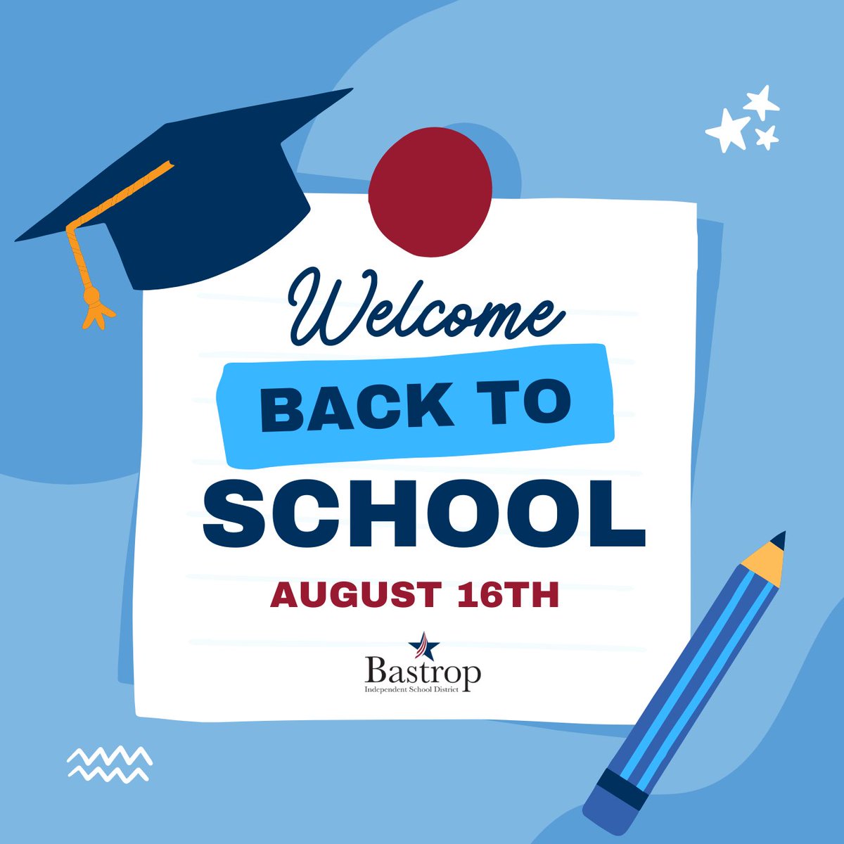 BastropISD's tweet photo. Welcome back! โ๏ธ๐
We're excited to start the 23-24 school year with a great first day of school! #TheirFutureIsOurFocus https://t.co/KGmBv6Rcsw