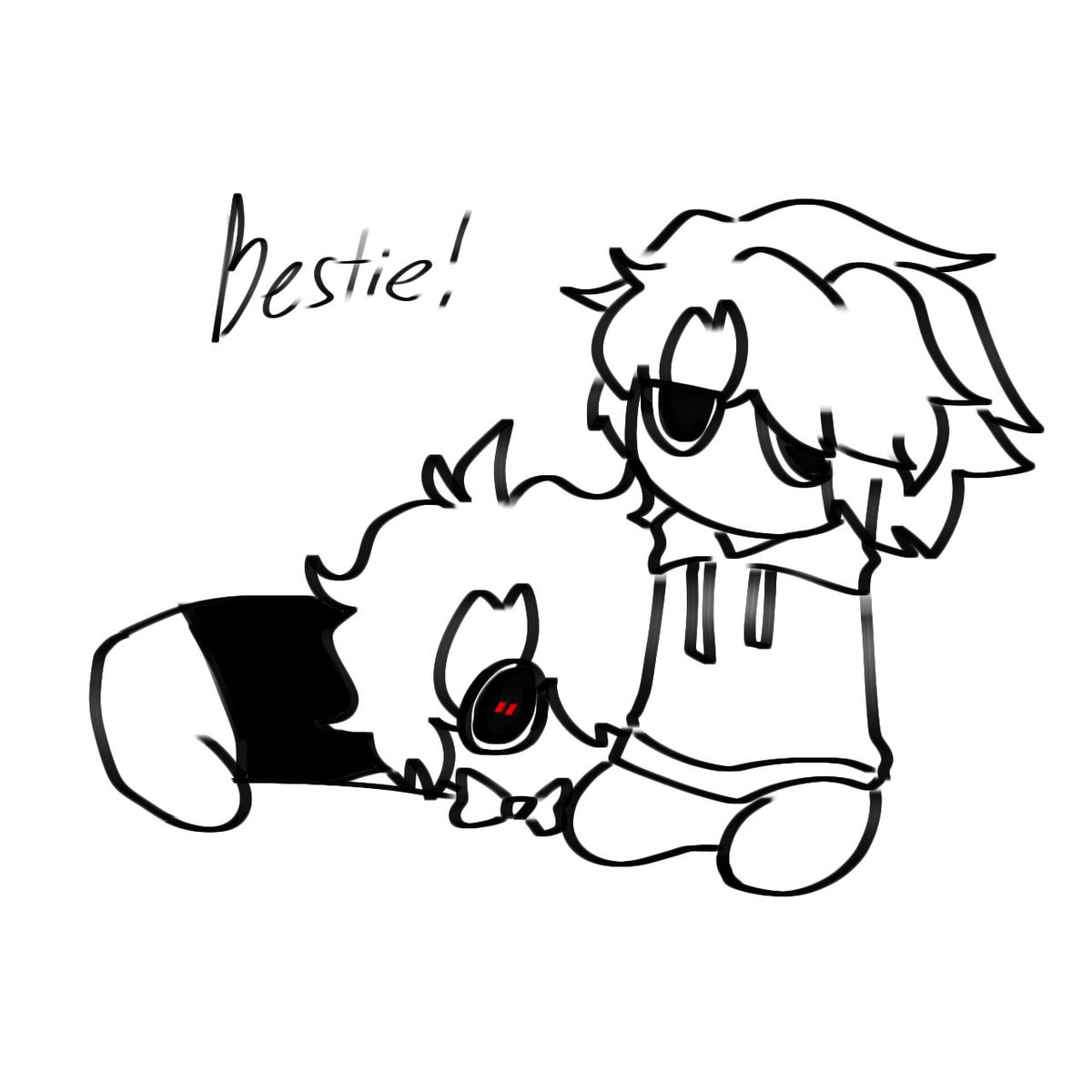 v_wolf1357's tweet photo. Drawing two bestie at 4am
(Cuz i can't sleep lol)
#mandelacataloguefanart https://t.co/0e353wSAas