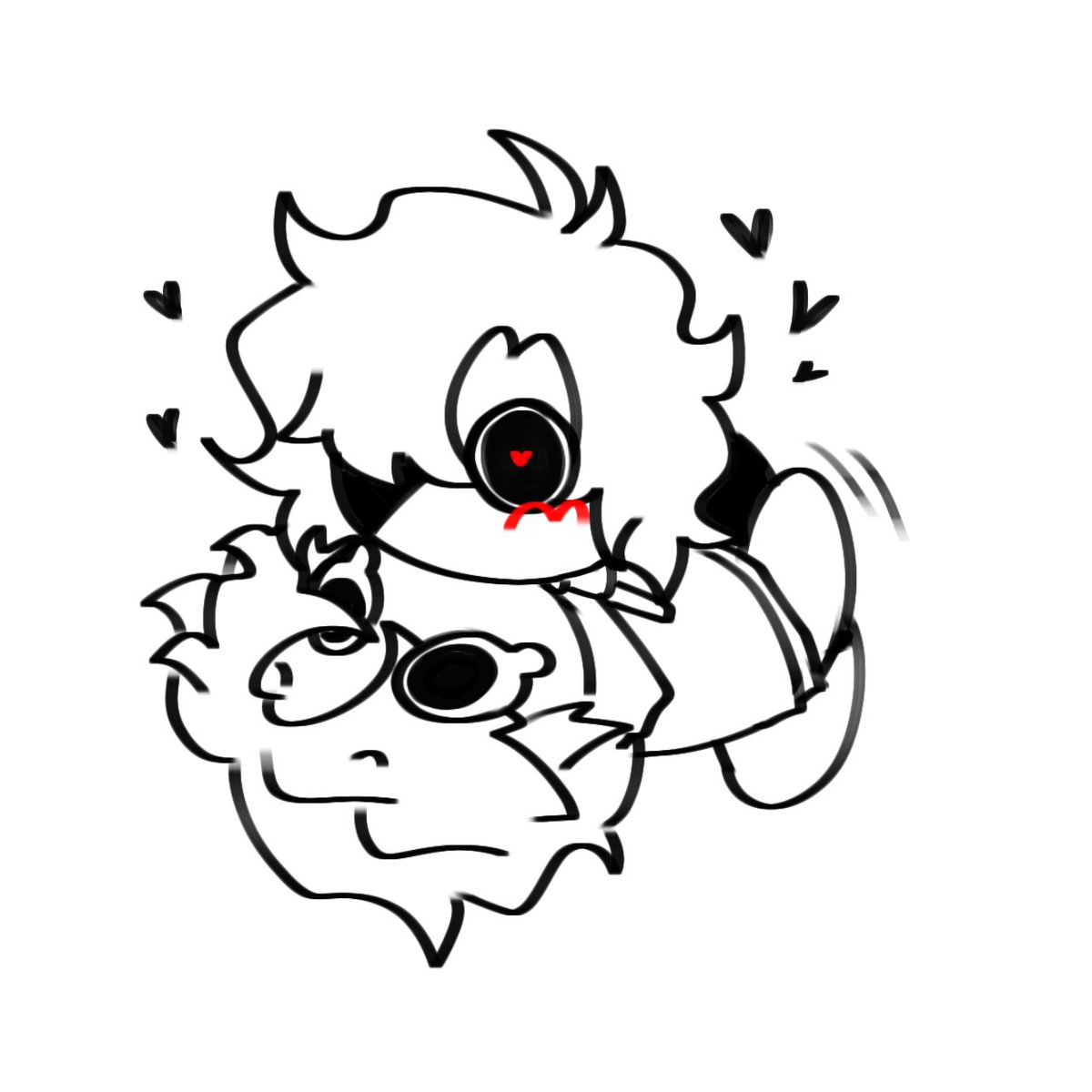 v_wolf1357's tweet photo. Drawing two bestie at 4am
(Cuz i can't sleep lol)
#mandelacataloguefanart https://t.co/0e353wSAas