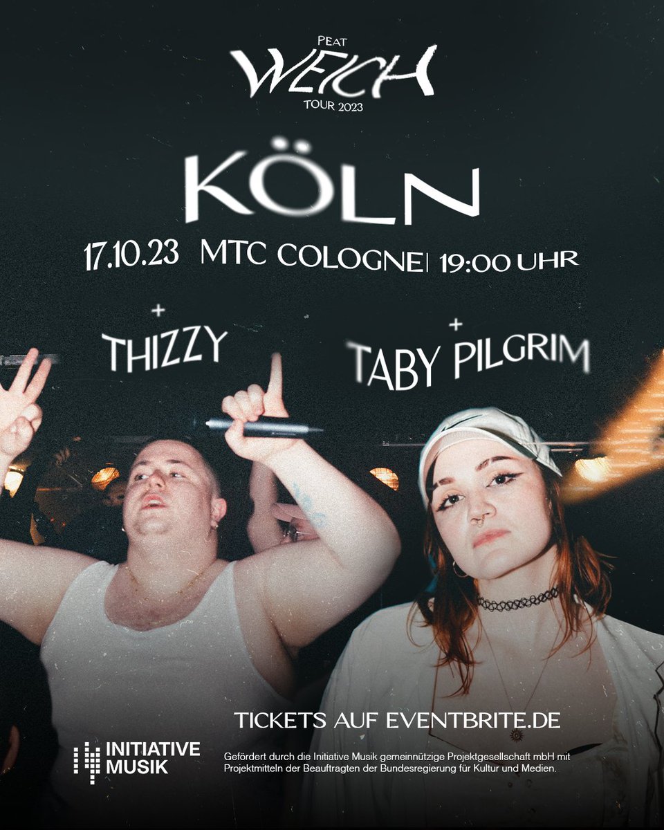 Peat_Gloim's tweet photo. Vielleicht erinnern sich ein paar von euch noch: Ich gehe Ende des Jahres auf kleine WEICH TOUR! 
Ich dachte ich verrate euch schonmal, wen ich bei den ersten beiden Terminen dabei habe...

✨17.10. - Köln mit @thizzyamidala und @TabyPilgrim 
✨22.10. - Hamburg mit @Juno_030 https://t.co/oBOkA0Y3FE