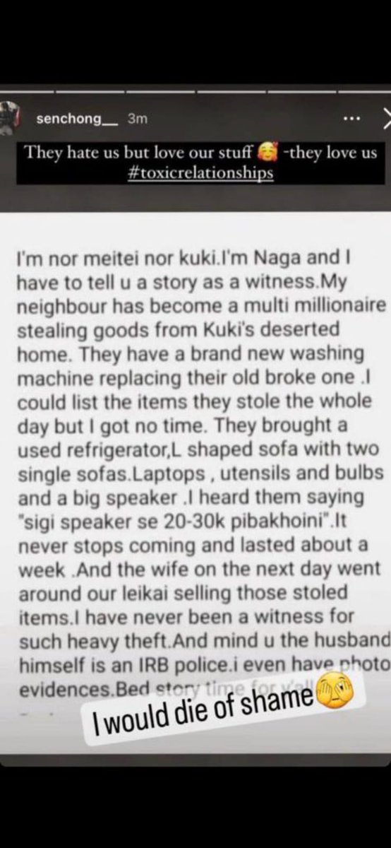 haokipkim128's tweet photo. #MeiteiThieves
#ShamelessMeiteiLooters
#MeiteisLootingKukisHomes

This has been happening since May, and  continuing...
Looking to get rich with #Kukis belongings! https://t.co/26VbnXgFZq