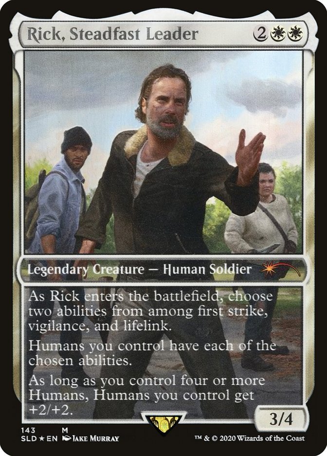 walking dead mtg card Ranking Every Secret Lair In Skulk (This creature cant be blocked by creatures with greater power.) Whenever Glenn deals combat damage to a player The Walking Dead stumbles into