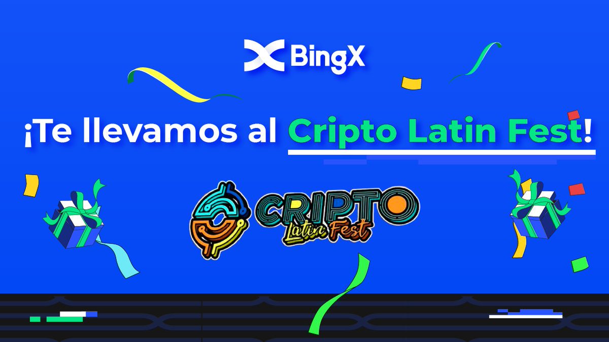 BingXLatino's tweet photo. BingXer 💙 Si te encuentras en Bogotá, Colombia 🇨🇴 Tenemos 5 entradas para el @Criptolatinfest que inicia este jueves. 🥳
¿Quieres ser uno de los ganadores? 
➡ Síguenos
➡ Repost a esta publicación
📆 Mañana anunciamos a los ganadores. https://t.co/TpiQDe2CBj