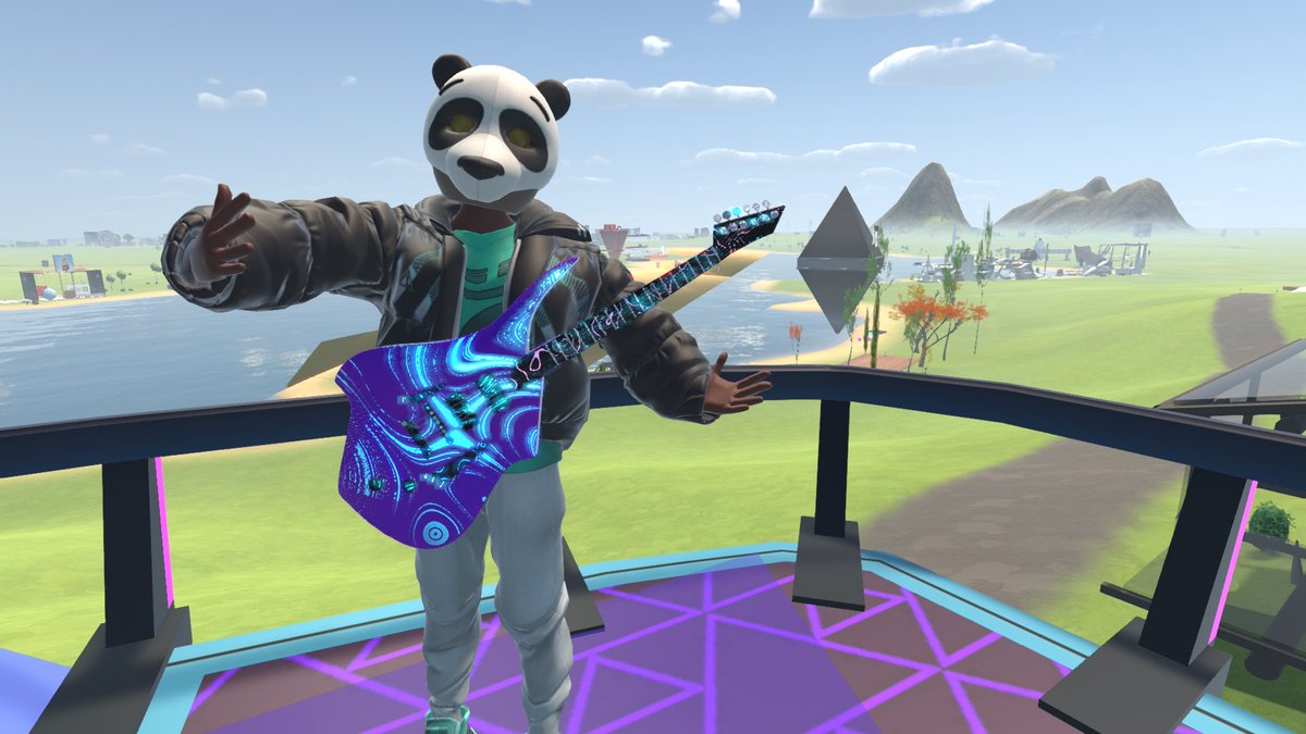 vrGuitars's tweet photo. Feeling fine and fancy atop parcel #4379 in @SomniumSpace VR https://t.co/3yS56sh9FX