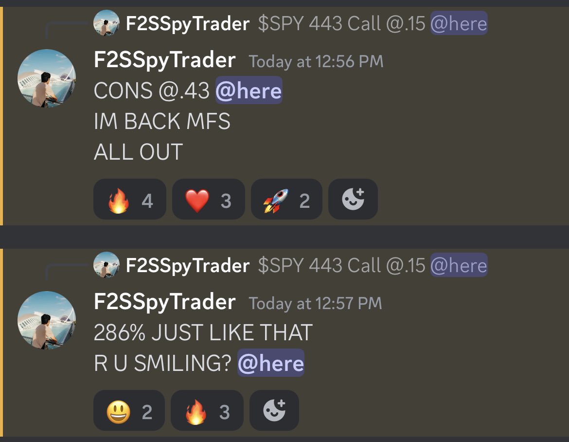 F2SSpyTrader's tweet photo. Posted a Single Play Today 💪

Contracts Sold @ 286% Profit 🔥

$15 ➡️ $43 Per Contract 

15 Minute EOD SCALP 👑

$SPX // $SPY // $NDX // $QQQ https://t.co/6bhjZb5Psr