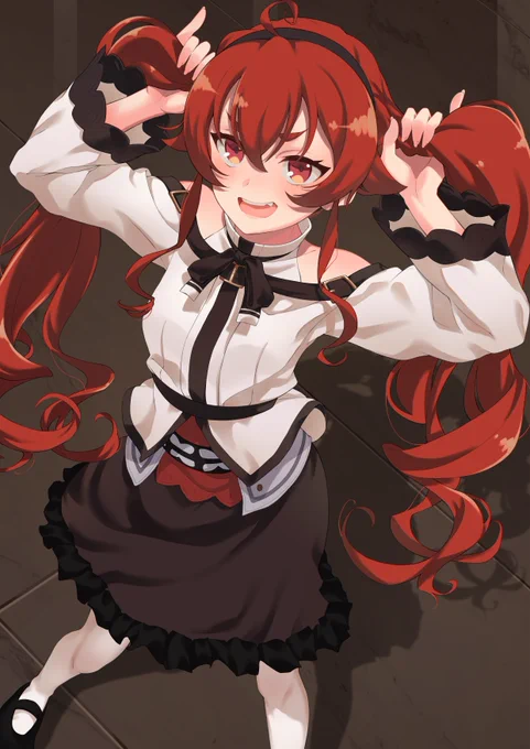 エリスに魔術を教えてくださいにゃん～!#無職転生 #MushokuTensei #エリス・ボレアス・グレイラット #イラスト 