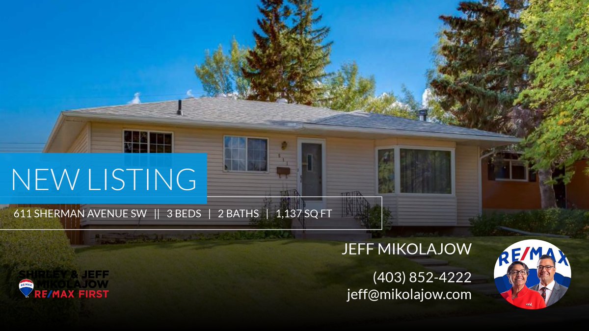 jeffmik's tweet photo. 📍 New Listing 📍 Take a look at this fantastic new property that just hit the market located at 611 Sherman Avenue Sw in Calgary. Reach out here or at (403) 852-4222 for more information https://t.co/fXpnsFSdo0 https://t.co/dTrcOnRHe4