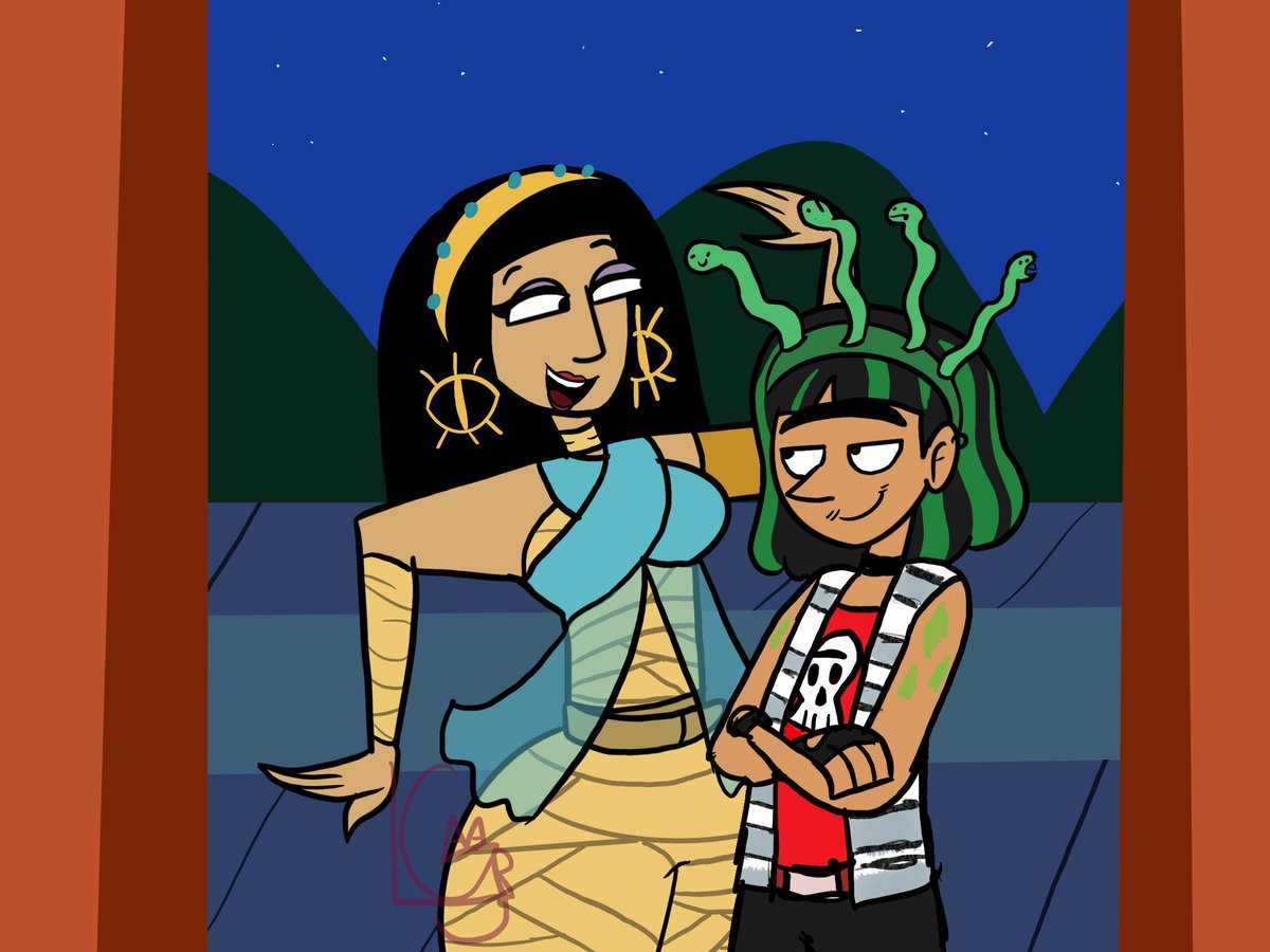 Glampyra's tweet photo. Matching costumes #clonehigh #clonehighcleo #clonehighfrida #kahlopatra https://t.co/NVE1zoFPJE