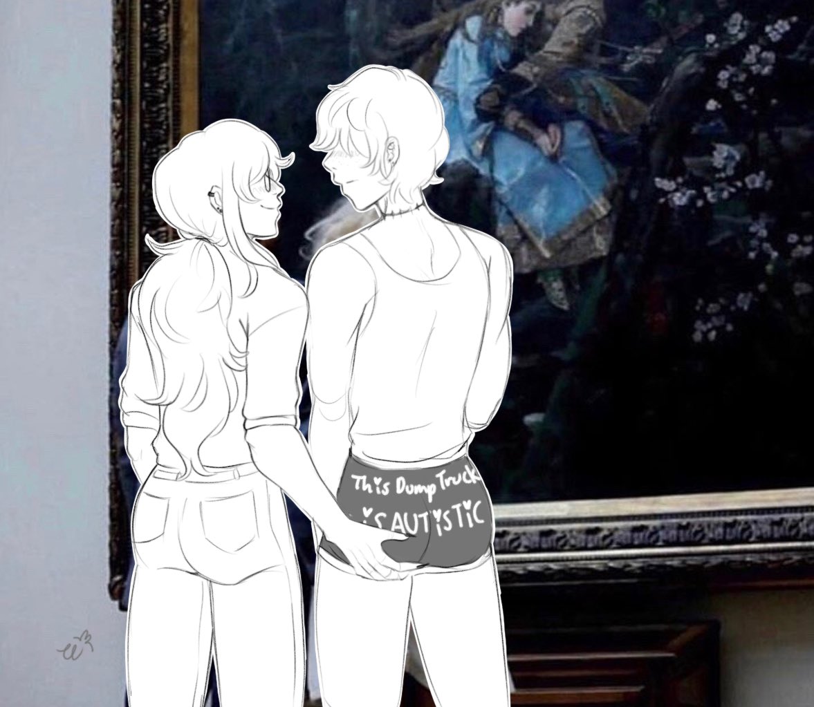 bnnyinbed's tweet photo. Gotta grab @VtuberDante butt sometimes! He was not amused…homi romance wasn’t appreciated in public
#vtubers #vtuberart #dullarthan #buttgrab #gay #sketch #doodle #bnnysbedroom #animeart #homisexuals #homies #vtuber https://t.co/S2odMYEOKQ