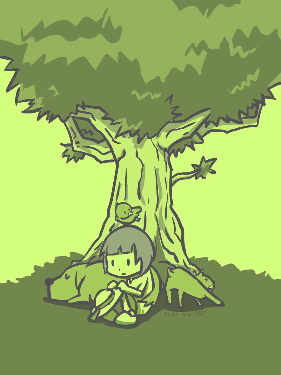 「7月⑤ 7/16〜20#先月描いた絵を晒そう #illustrations #絵」|タロウ@一日一絵のイラスト