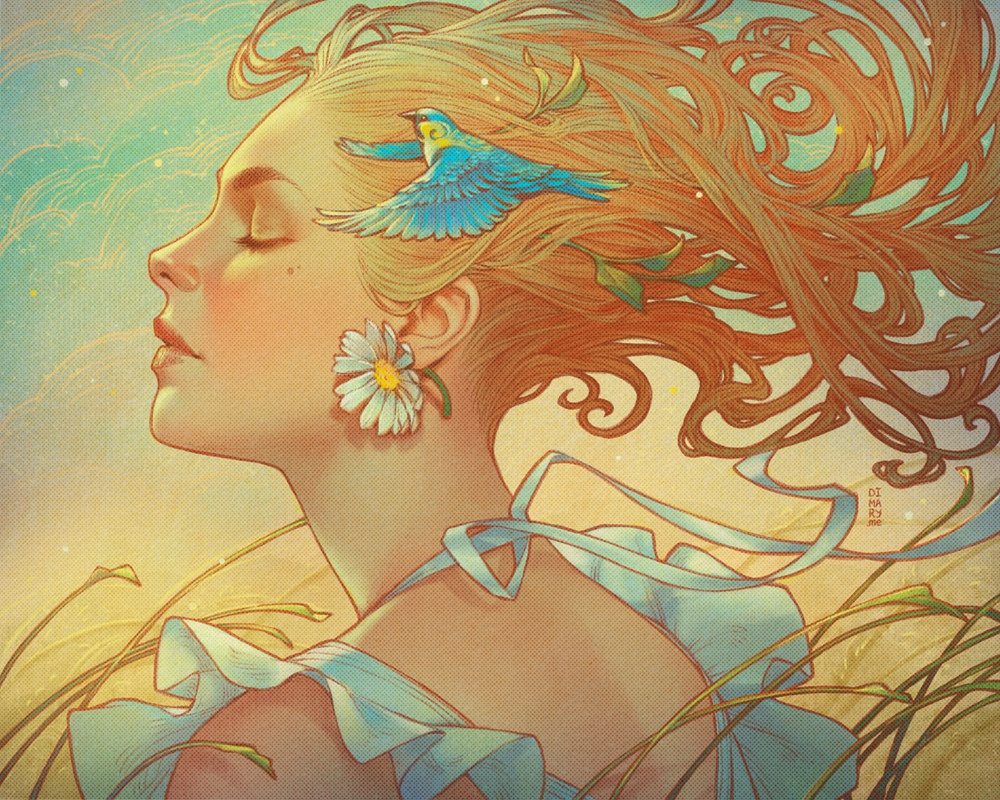 'Summer Wind' by Maria Dimova Print available at inprnt.com/gallery/dimary…