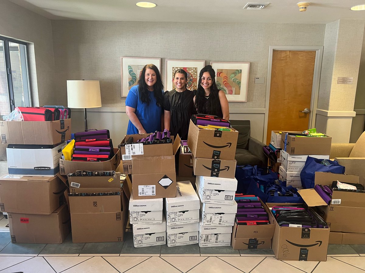 Thank you <a href="/DavidWeekley/">David Weekley Homes</a> for the generosity and support you all give to HHH year after year for back-to-school! 📚

The first day of school at our UT Charter School starts tomorrow and our kids are so ready thanks to our AMAZING community! 

#HopeHappensHere