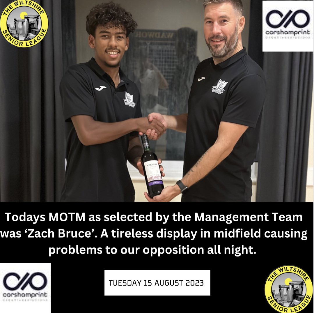calne_town's tweet image. MoTM = Zach Bruce 💪

#UpTheRessies

#UpTheLilyWhites

⚫️⚪️