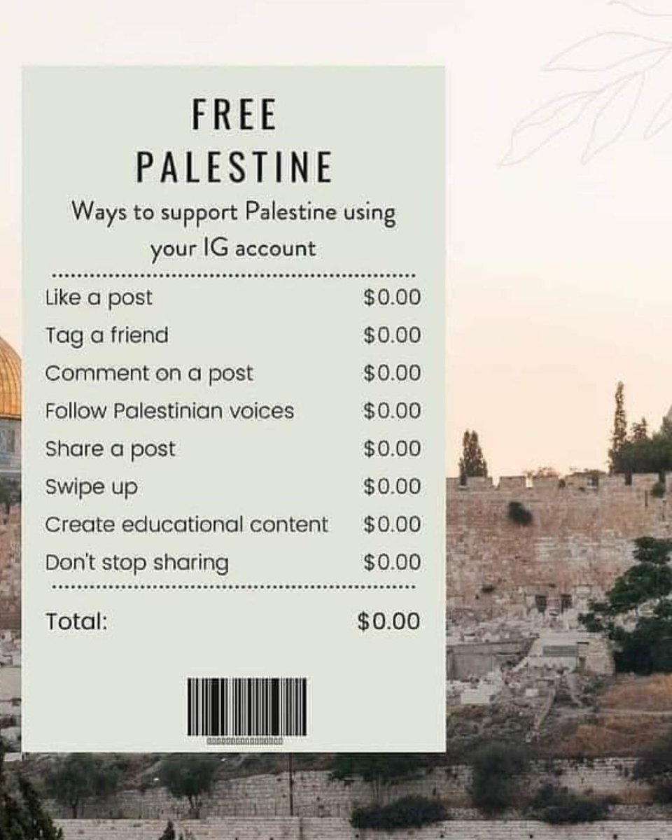 PalestineCultu1's tweet photo. Supporting Palestine doesn't cost you any money. It needs humanity https://t.co/05gLYEOU3l