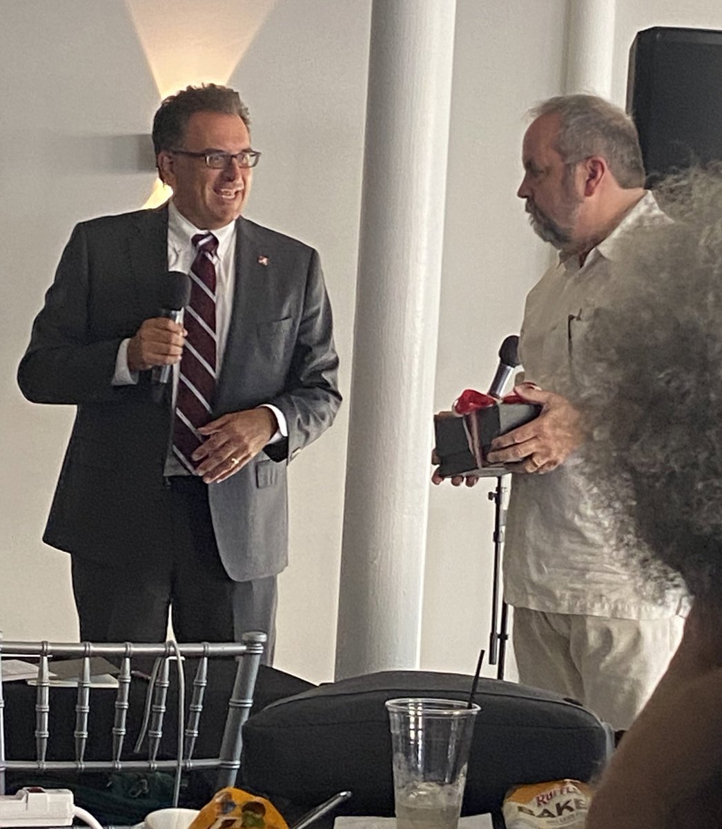 Steven W. Ramey (@srameystudyrel) on Twitter photo Dean Messina of @UA_AS recognizes <a href="/McCutcheonSays/">Russell McCutcheon</a> for his eighteen years of service as chair for <a href="/StudyReligion/">UA Dept. of REL</a> at the conclusion of the Chairs Retreat (my first as incoming chair) Dean Messina of @UA_AS recognizes <a href="/McCutcheonSays/">Russell McCutcheon</a> for his eighteen years of service as chair for <a href="/StudyReligion/">UA Dept. of REL</a> at the conclusion of the Chairs Retreat (my first as incoming chair)