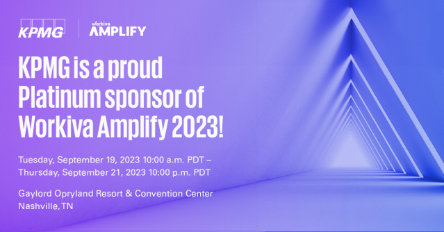 If you are attending #Workiva Amplify’s 2023 conference, you won’t want to miss our #ESG, #finacialreporting, or #RiskandCompliance speaking sessions. Learn more> bit.ly/3DVqTi7