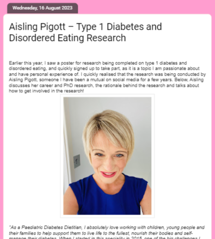 faulkner_alyssa's tweet image. Aisling Pigott, who is a Paediatric Diabetes Dietitian and currently undertaking a PhD in Type 1 Diabetes and Disordered Eating, wrote a guest blog! 

Read here - pumptasticscot.co.uk

@preventT1DE @dietitianwales 

#gbdoc #type1diabetes #pumptasticscot