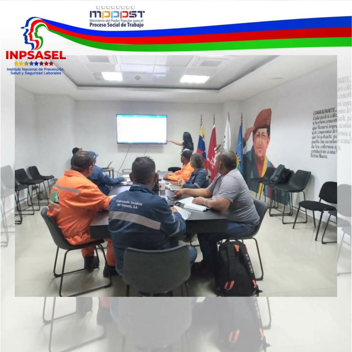 Plan Nacional de Formación dirigido a Delegados (as) de Prevención de  la Empresa Cemento Cerro Azul, Rosinca C.A,  y  S.S  &amp; P. Cumpliendo con el Plan de Atención Diligente de la Clase Obrera Trabajadora.
<a href="/NicolasMaduro/">Nicolás Maduro</a> 
<a href="/torrealbaf/">Francisco Torrealba</a> 
<a href="/rusbelrondon/">@rusbelrondon</a> 
<a href="/Inpsasel_vzla/">Inpsasel_vzla</a> 
<a href="/MinTrabajoVE/">Ministerio del PP para el Proceso Socia de Trabajo</a>