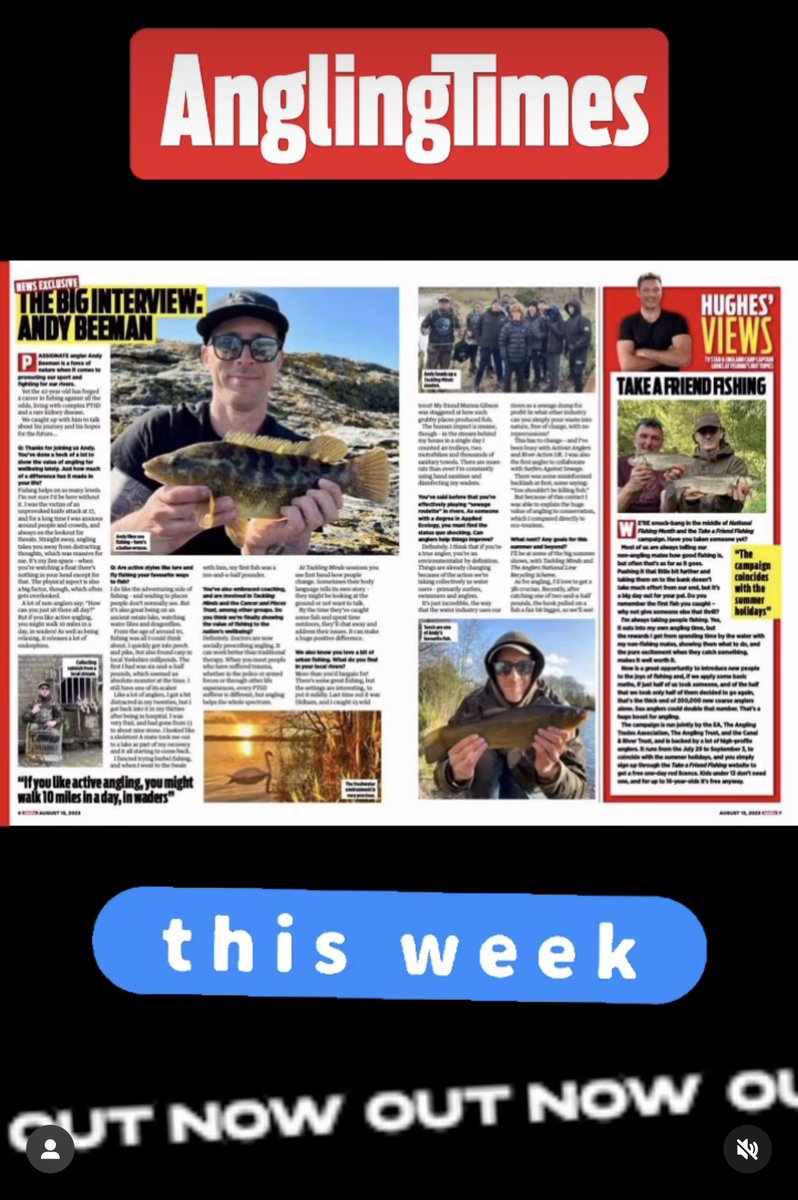 AnglingAndy's tweet photo. Check out this weeks @angling_times  for the big interview 💚💚💚🎣🎣🎣 https://t.co/6LUoslNHJi