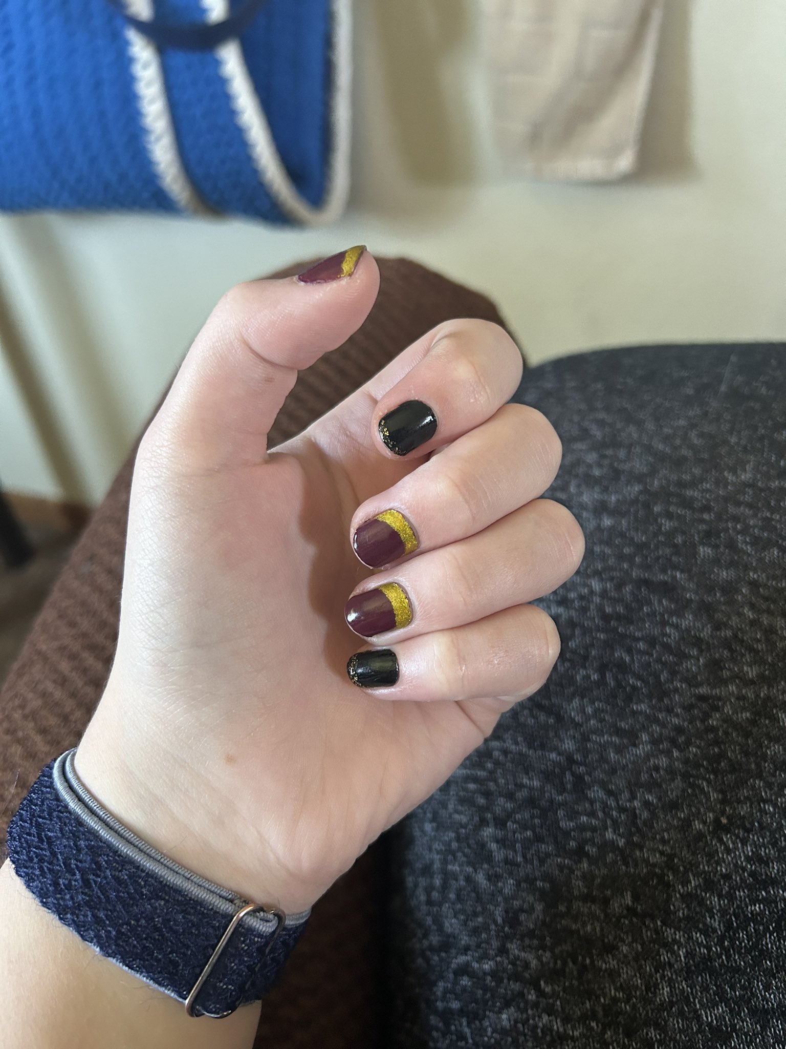 Had to cut my nails short since I just started learning the guitar! It was  a bittersweet moment I must say. Thankful for stickers 💕 lol : r/Nails